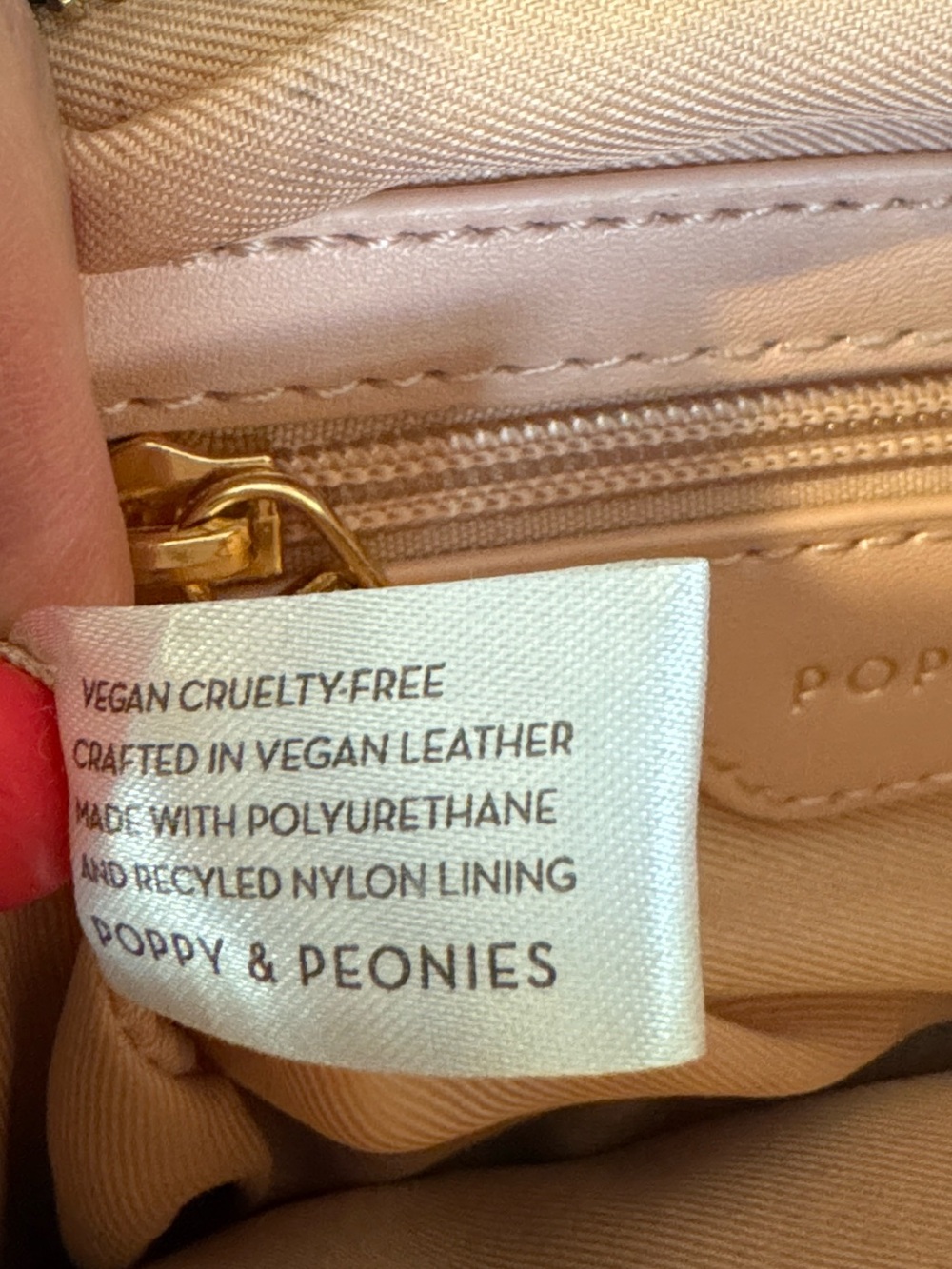 Poppy & Peonies Quilted Black Crossbody Bag - Picture 3 of 12